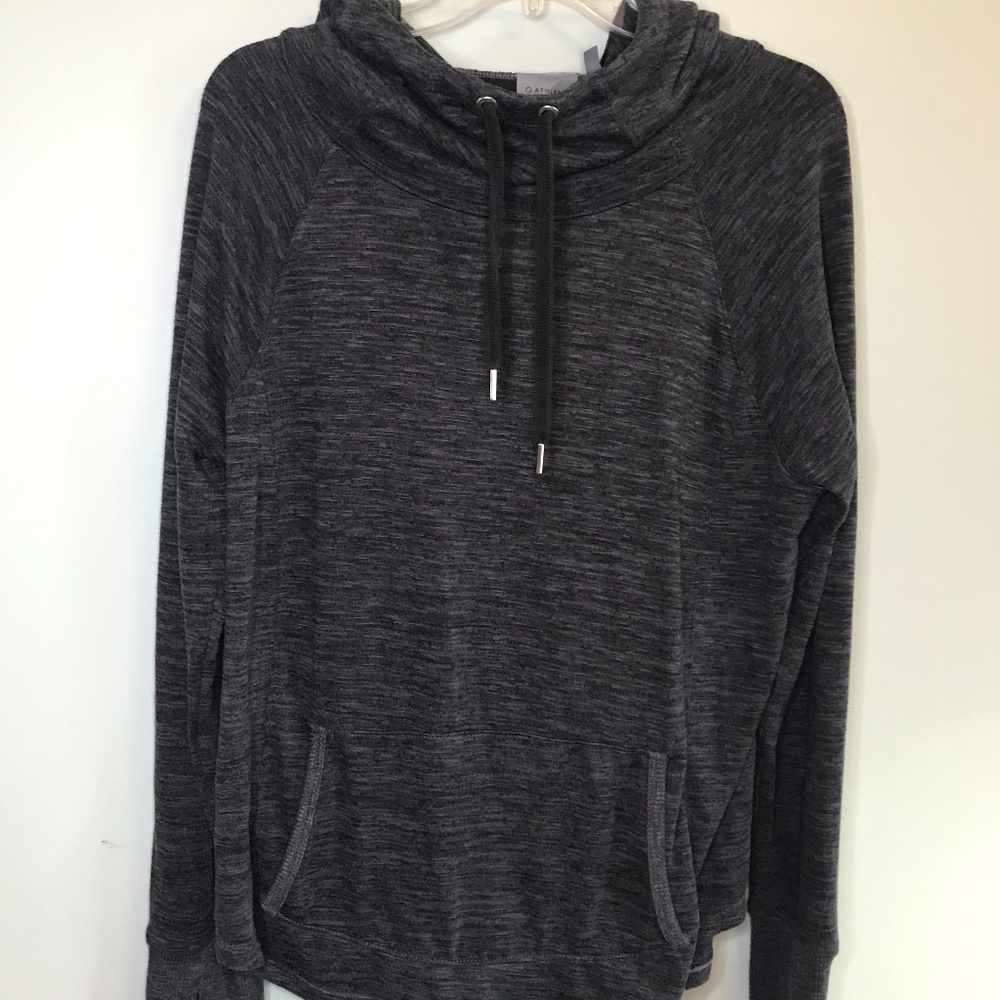 EUC Athleta Hooded Grey Sweatshirt Large